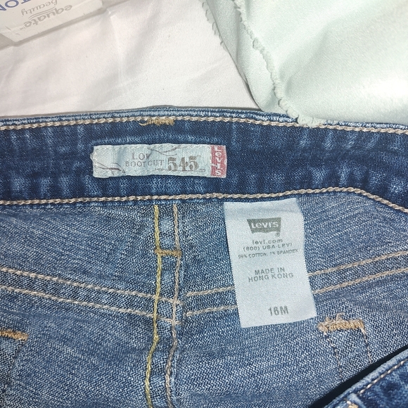 Levi Strauss 545 jeans Low Boot Cut size 15M - Picture 4 of 4